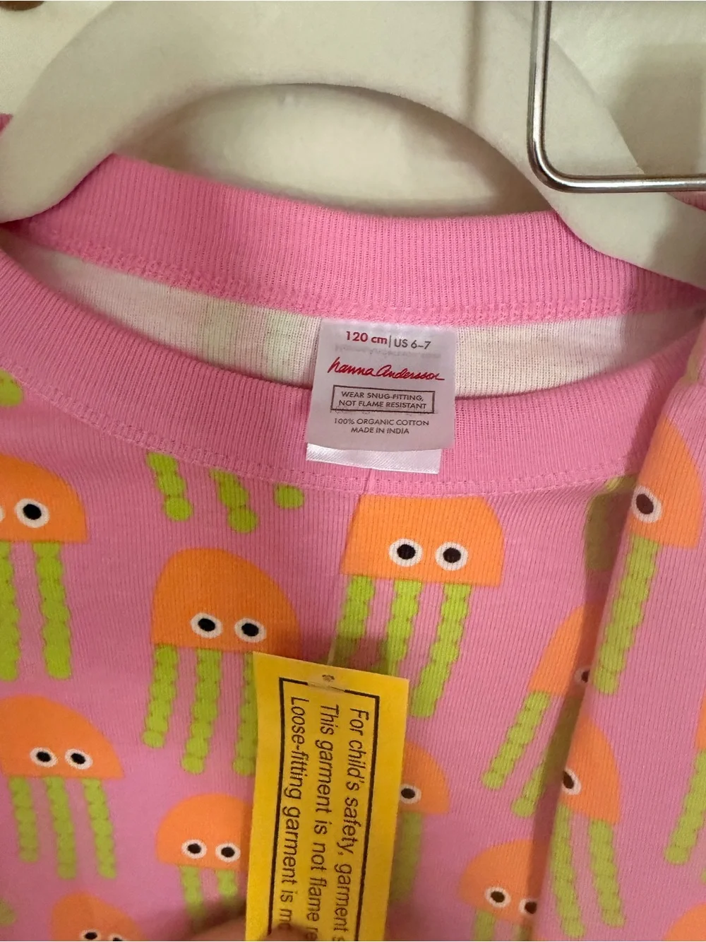 Hanna Andersson Pink Short-Sleeve Jellyfish Pajama Set